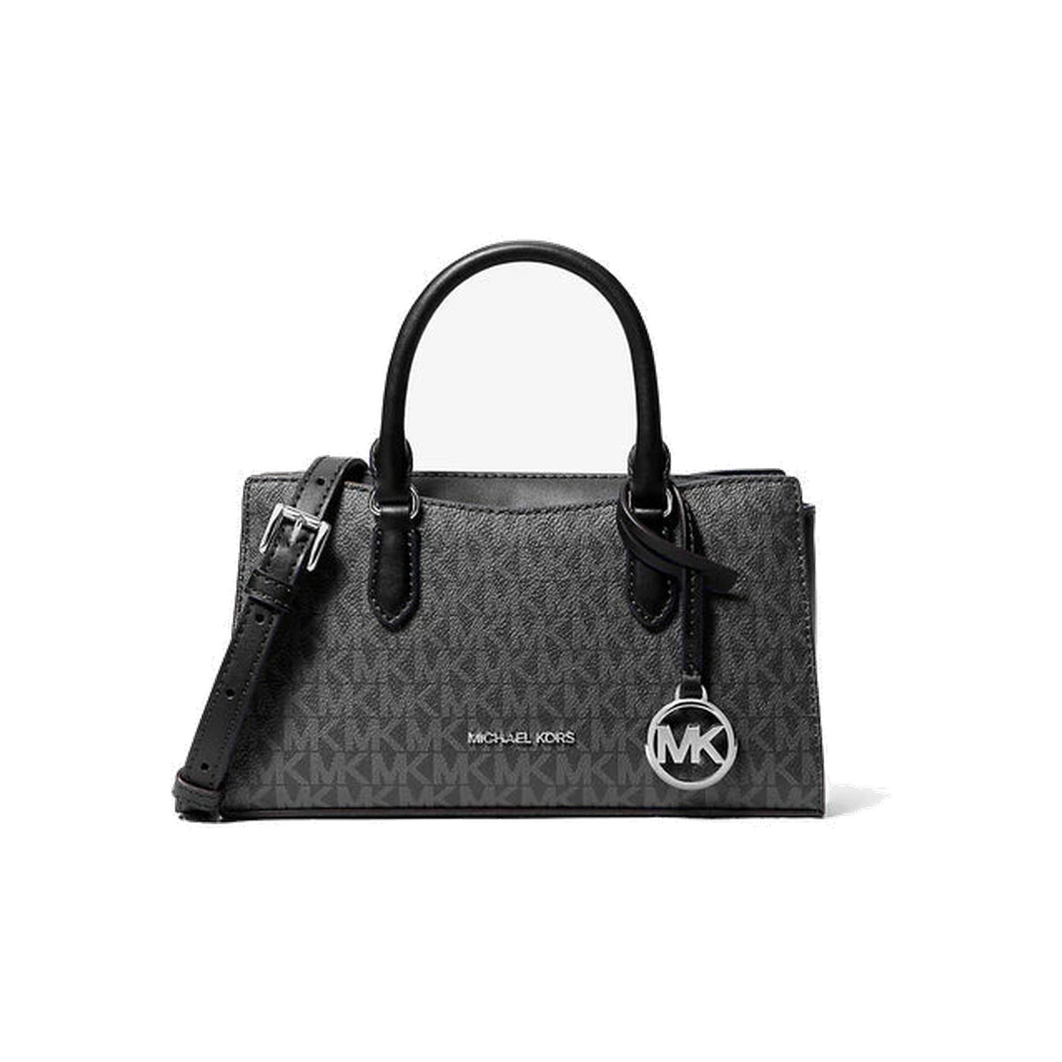 Michael Kors Arden Small Signature Logo Messenger Bag Black
