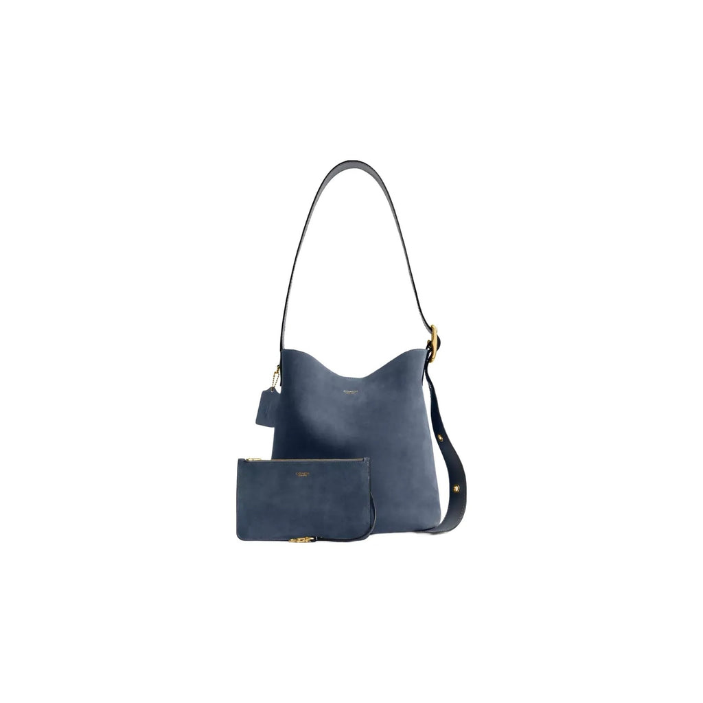 Coach Bleecker Bucket Bag in Brass Light Denim