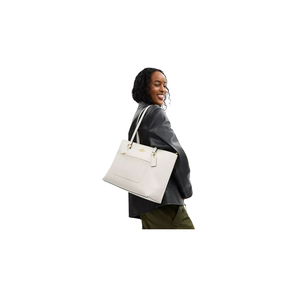 Coach Station Tote Bag in Gold Chalk