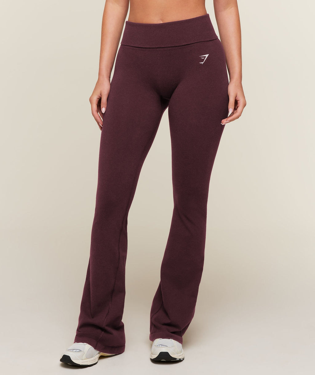 CottonMove™ Flared Leggings regular Calm Purple Marl