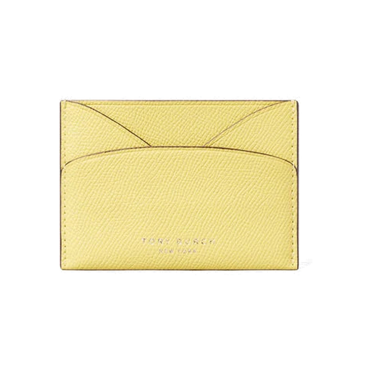 Tory Burch Romy Flat Card Case Yellow Sky