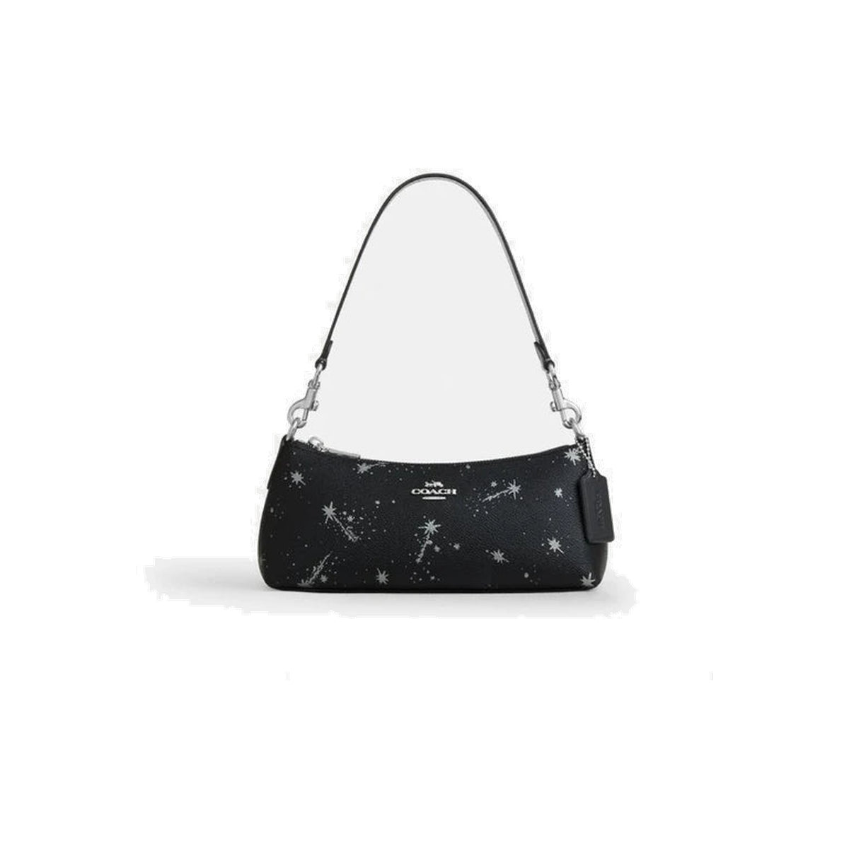 Coach Charlotte Shoulder Bag With Star Print Silver Black Multi