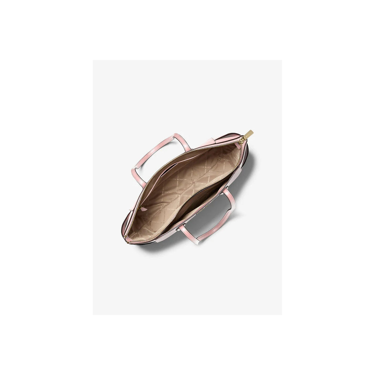 Michael Kors Marilyn Medium Saffiano Leather Tote Bag Powder Blush