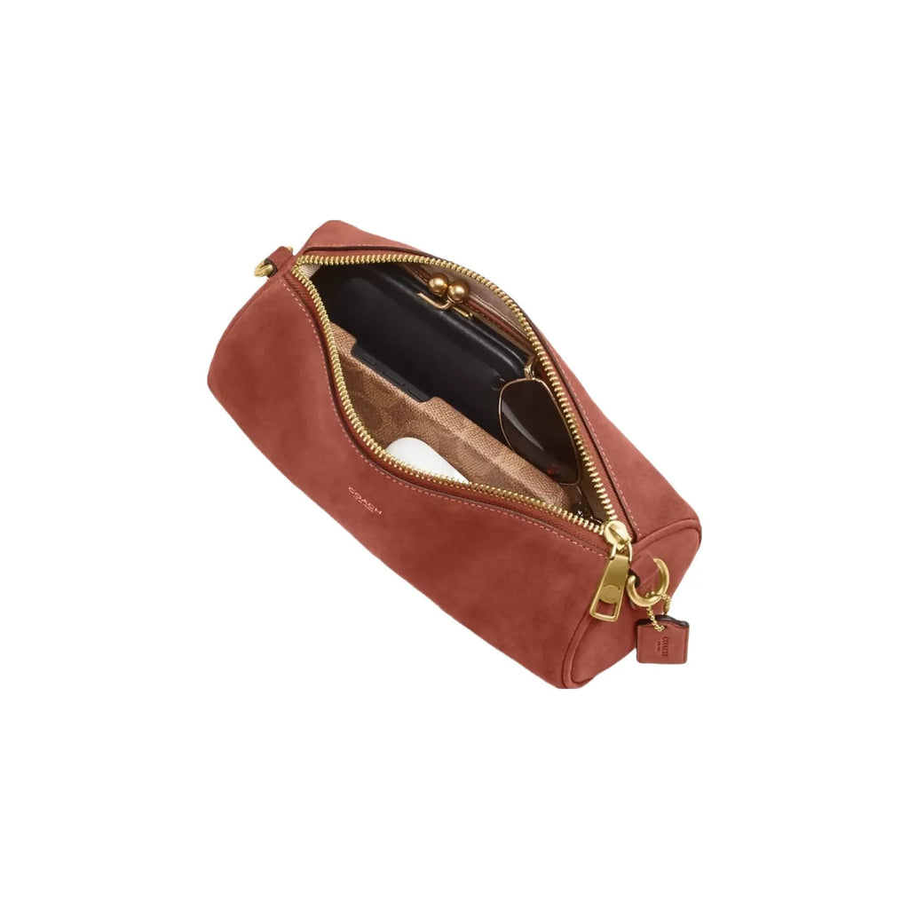 Coach Barrel Bag in Brass Clay