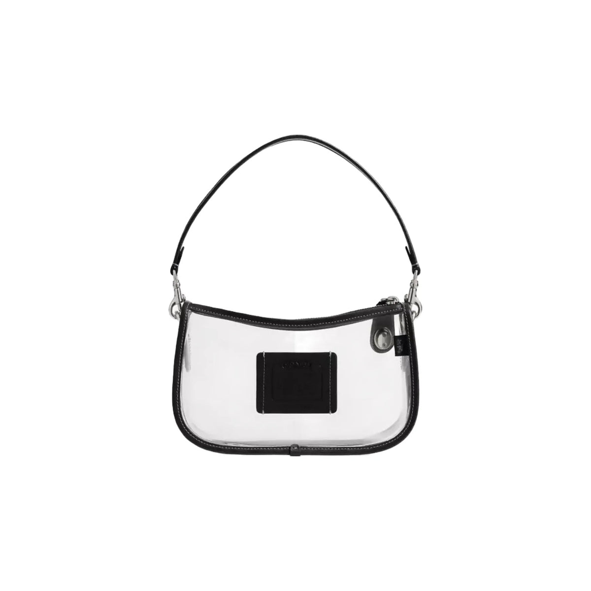 Coach Stadium Swinger Bag in Silver Black