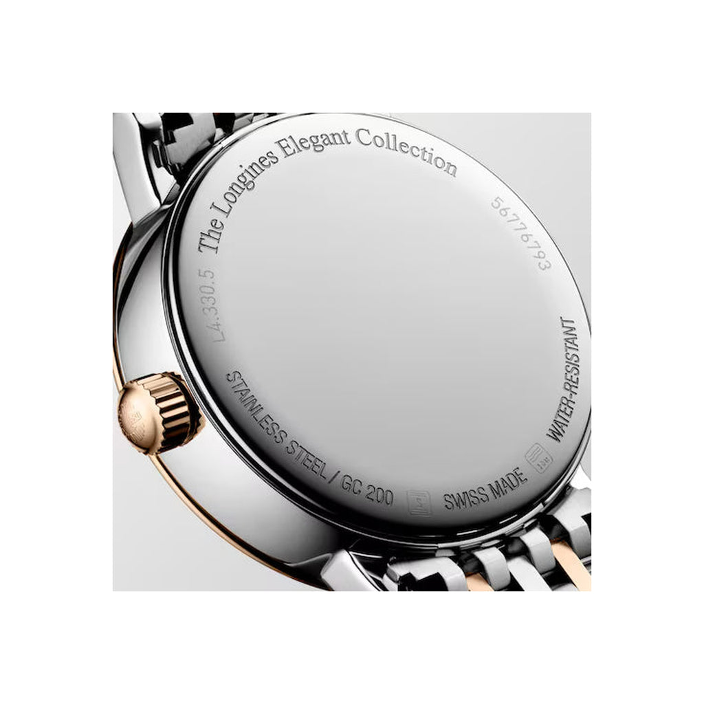 Women’s Longines Elegant Collection Moonphase L4.330.5.87.7 Diamond Quartz Watch