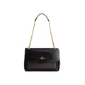 Coach Elodie Crossbody Bag In Signature Canvas in Gold Walnut Black