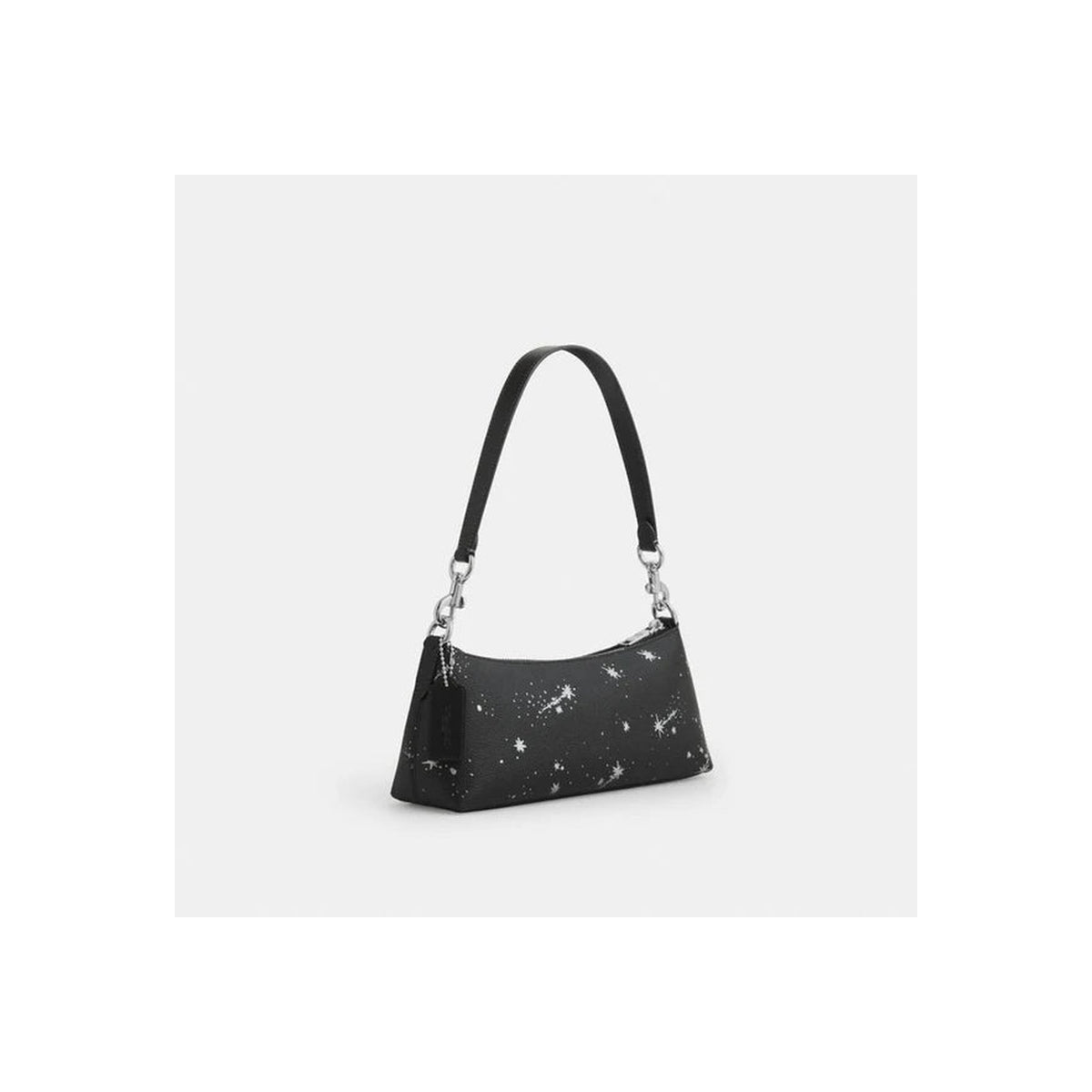Coach Charlotte Shoulder Bag With Star Print Silver Black Multi