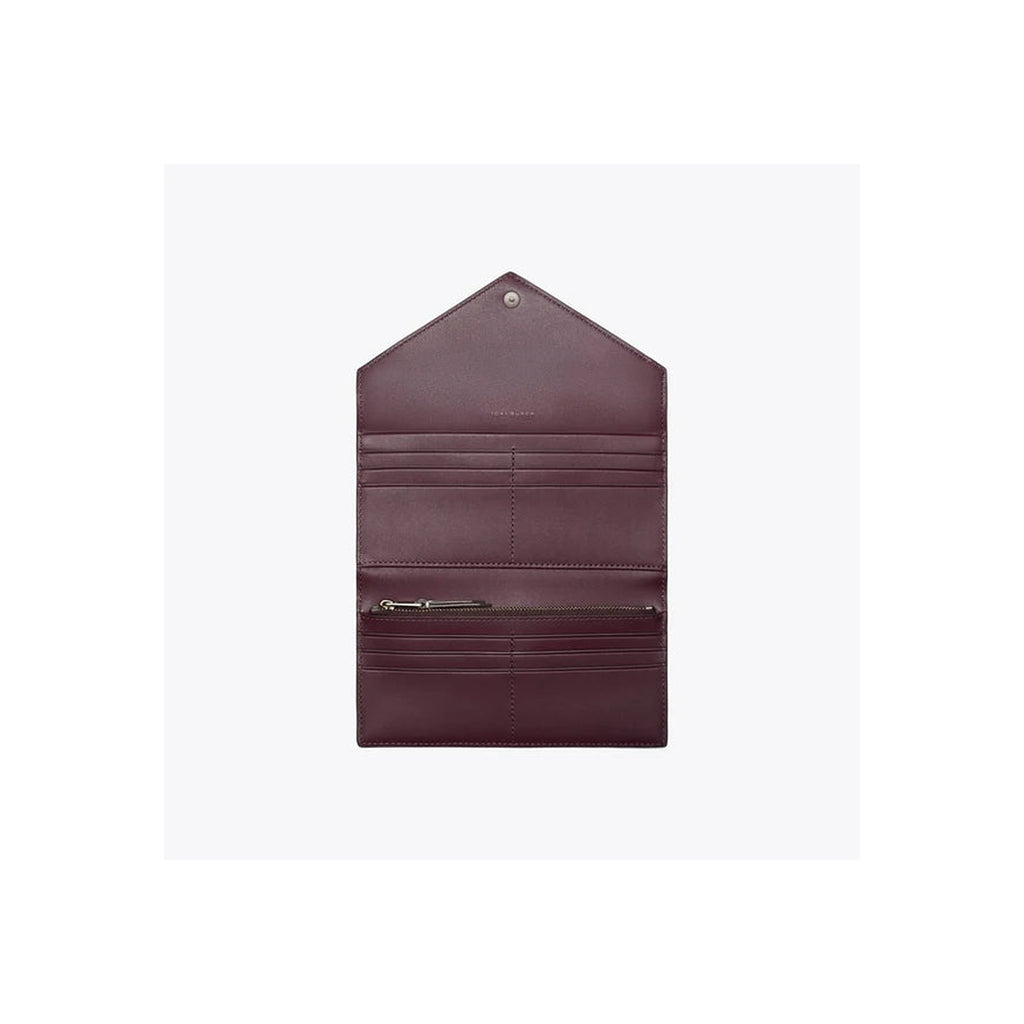 Tory Burch Long Colorblock Envelope Wallet Soft Custard Multi