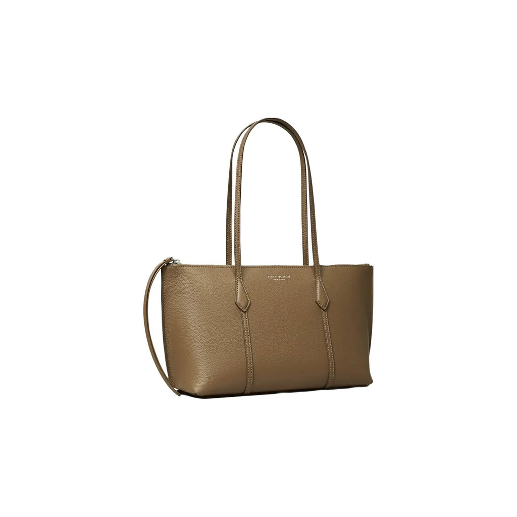 Tory Burch Small Perry Zip Tote Wild Mushroom