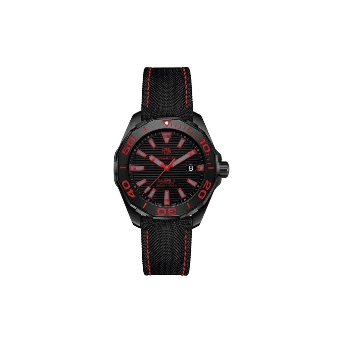 TAG HEUER Aquaracer 300M Caliber 5 Black Titanium Watch