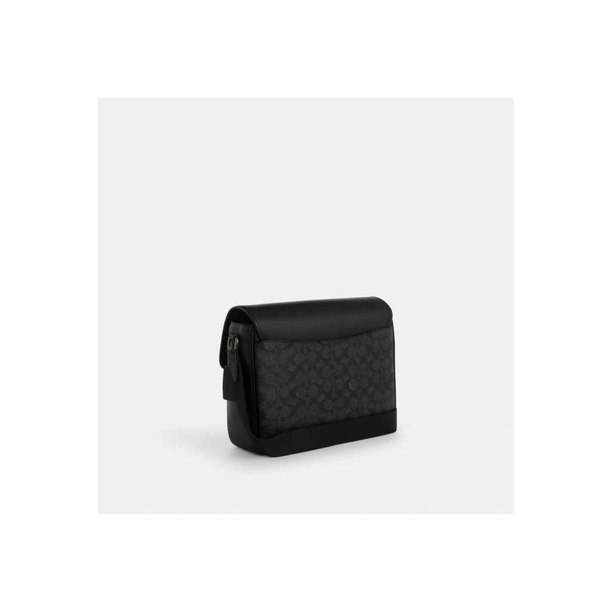 Coach Racer Messenger Bag In Signature Canvas Gunmetal Charcoal Black