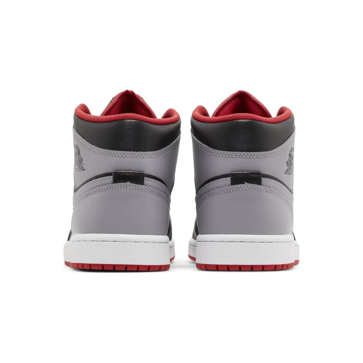 Air Jordan 1 Mid 'Bred Shadow /Grey Fire Red'