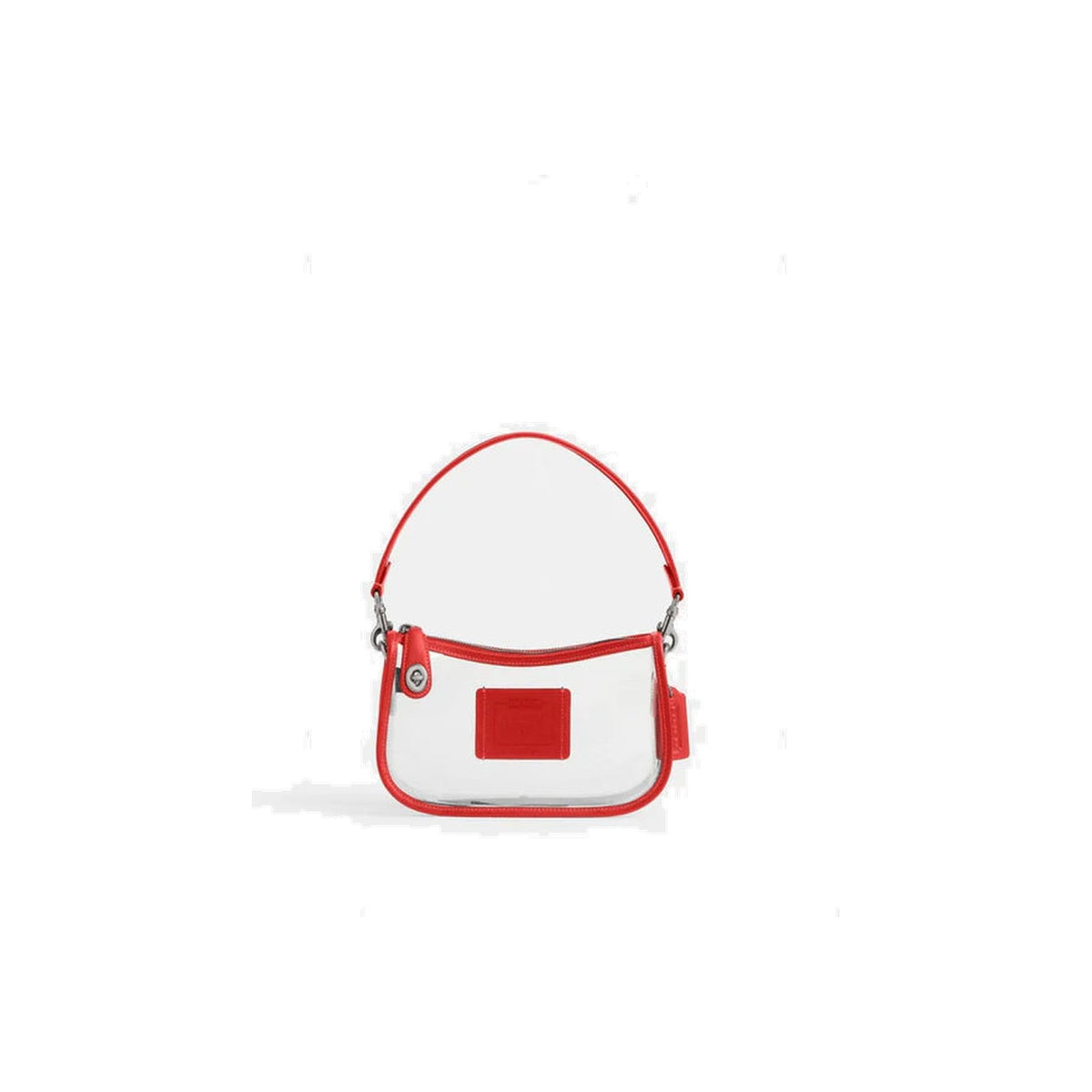 Coach Stadium Swinger Bag Silver Sport Red