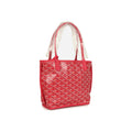 Goyard Goyardine Canvas Fuchsia Anjou Mini Tote Palladium Hardware