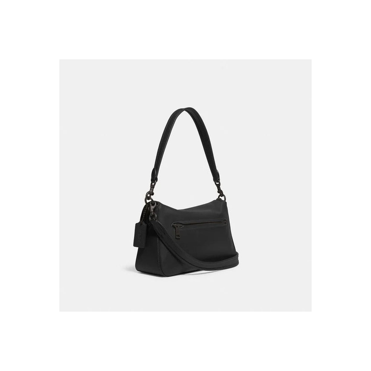 Coach Soft Tabby Shoulder Bag Pewter Black