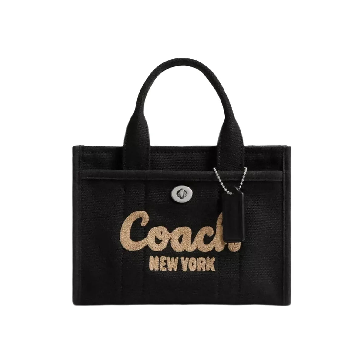 Coach Cargo Tote Bag 20 in Silver Black