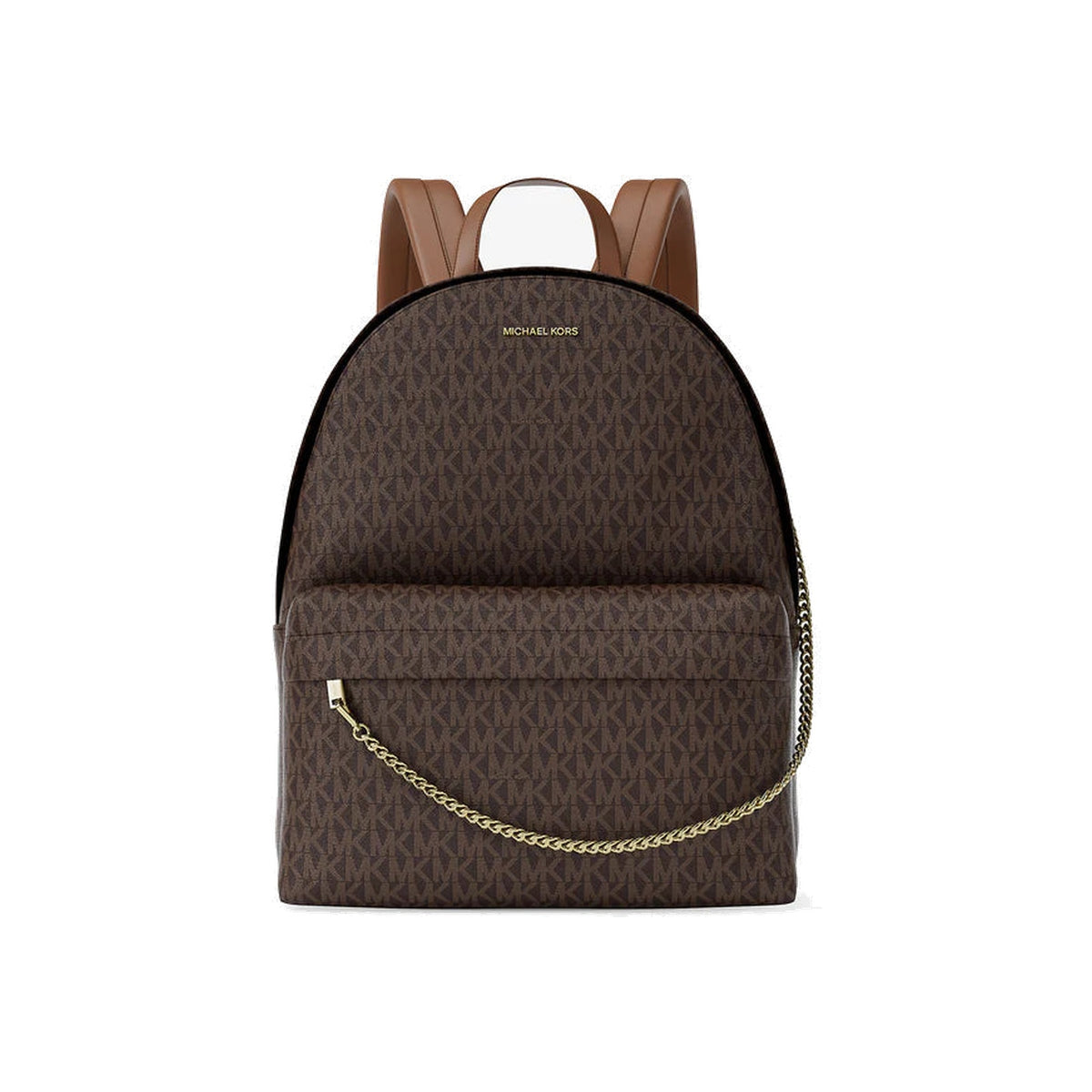 Michael Kors Slater Large Signature Logo Backpack Brown