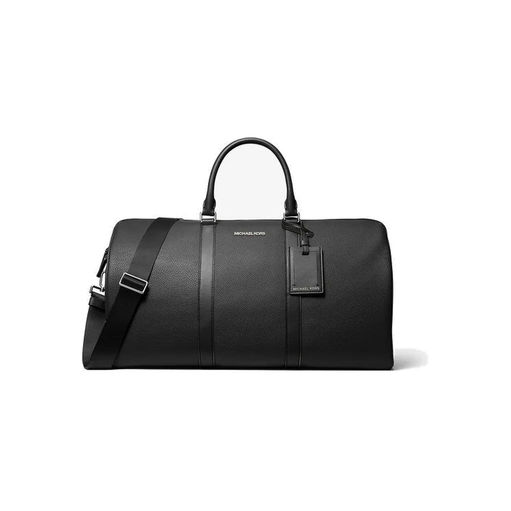 Michael Kors Cooper Pebbled Leather Duffel Bag Black