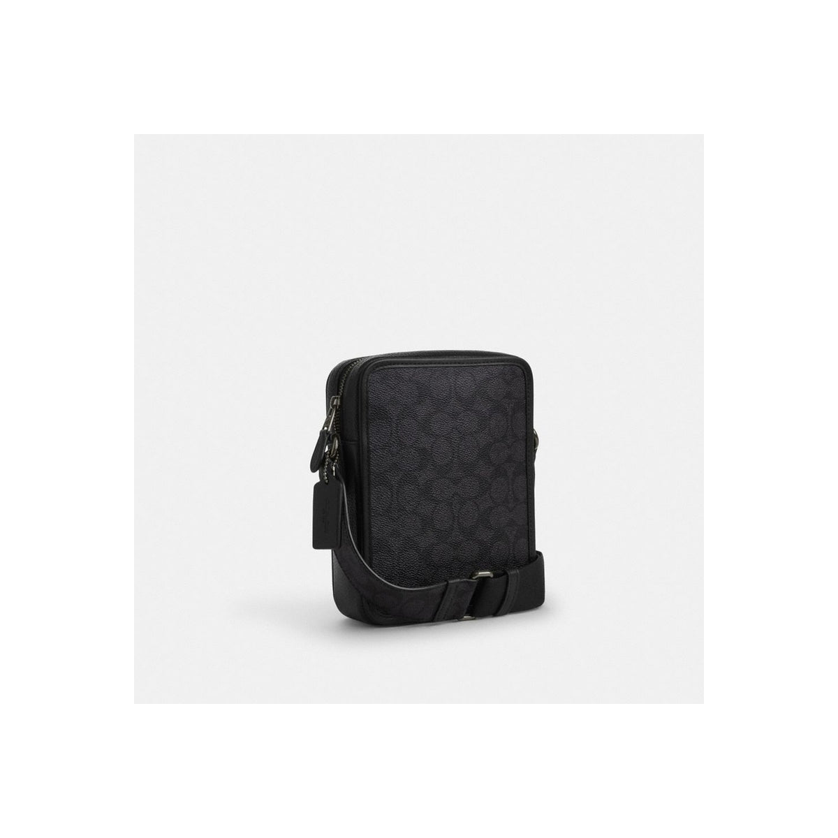 Coach Sullivan Crossbody Bag In Signature Canvas With Patches Gunmetal Charcoal Multi