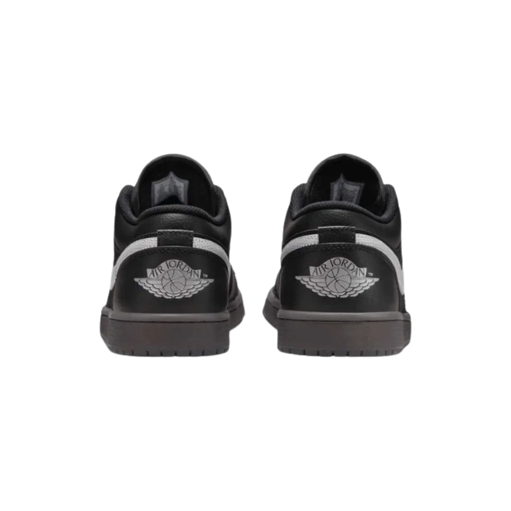 Jordan 1 Low Black White Dark Smoke Grey (Reflective Swoosh)