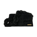Jacquemus Le Bambidou Shearling Flap Bag Black