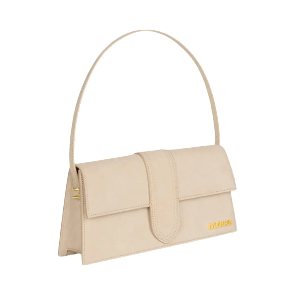Jacquemus Le Bambino Long Flap Shoulder Bag Dark Beige