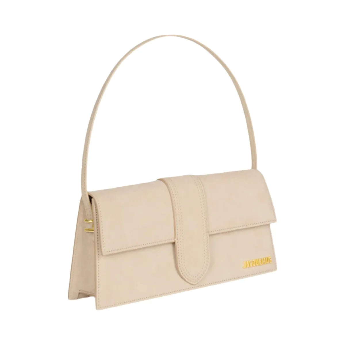Jacquemus Le Bambino Long Flap Shoulder Bag Dark Beige