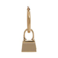 Jacquemus Les Creoles Chiquito Hoop Earrings Light Gold