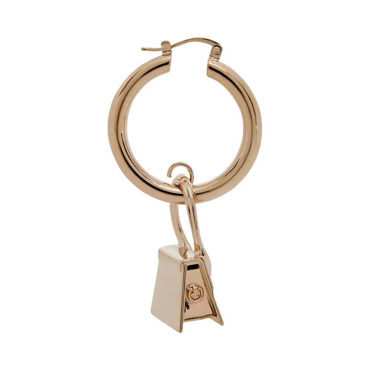 Jacquemus Les Creoles Chiquito Hoop Earrings Light Gold