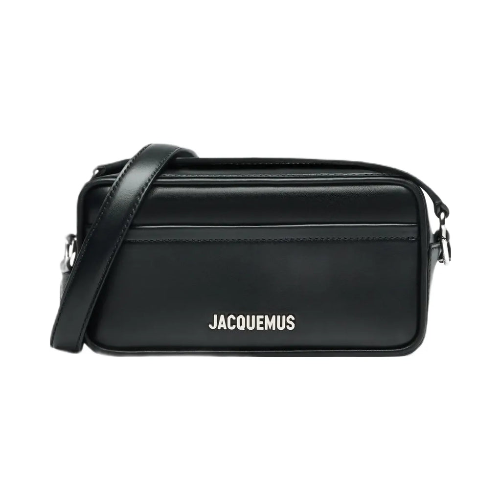 Jacquemus The Baneto Leather Camera Bag Black