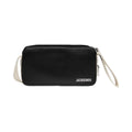 Jacquemus The Horizontal Cuerda Adjustable Shoulder Strap And Metal Buckle Black
