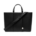 Jacquemus The Marino Horizontal Shopper Bag Soft Leather Tote Bag Black