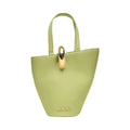 Jacquemus The Small Bambola Small Asymmetric Bucket Bag Green