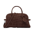 Jacquemus The Small Turismo Small Soft Bowling Bag Dark Brown