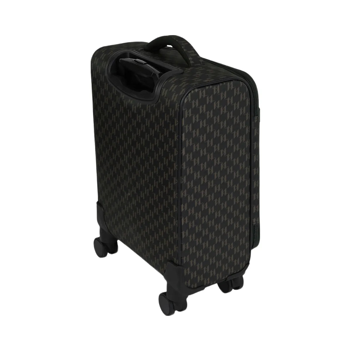 Karl Lagerfeld Ikon Monogram Trolley Case Brown Monogram