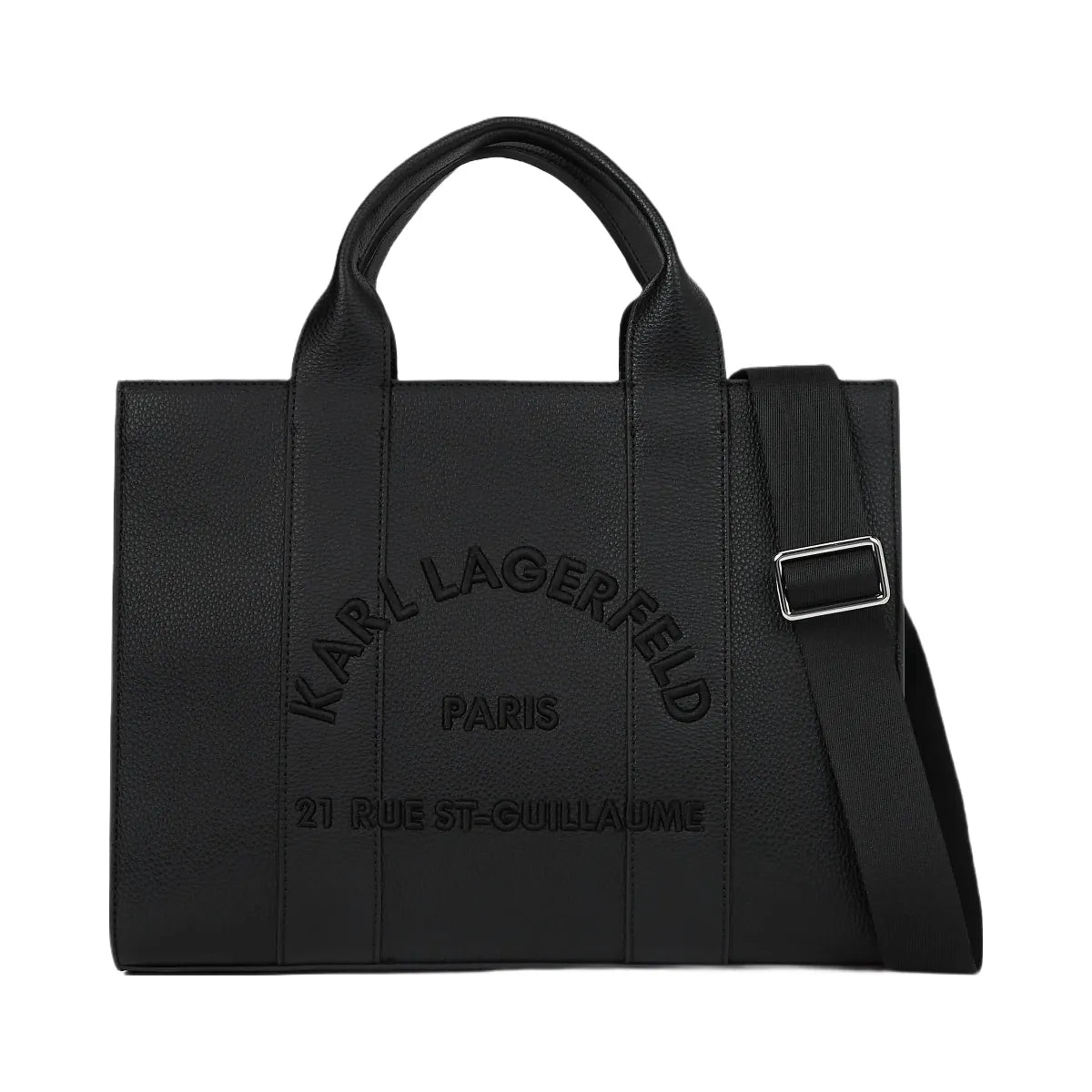 Karl Lagerfeld Rue St-Guillaume Medium Tote Bag Black