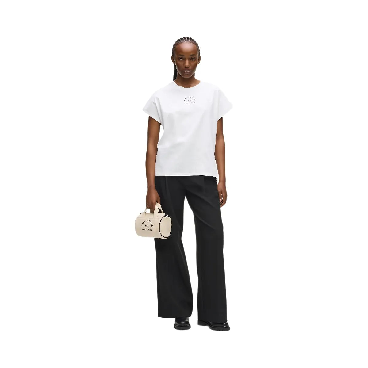 Karl Lagerfeld Rue St-Guillaume Mini Duffle Bag Natural