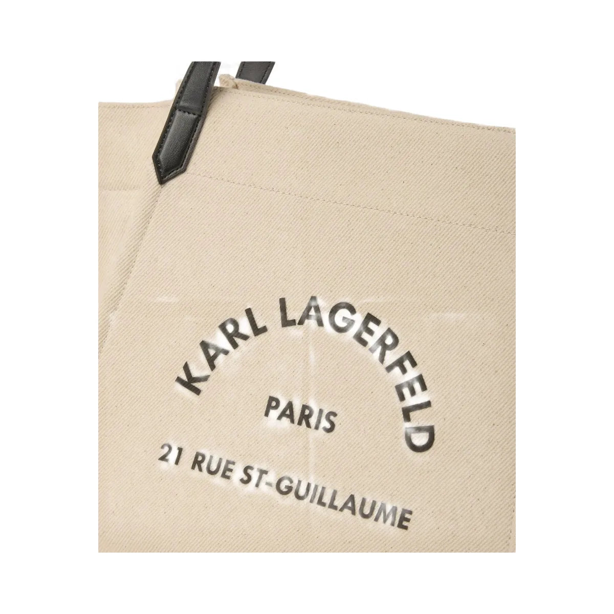 Karl Lagerfeld Rue St-Guillaume Winged Tote Bag Natural