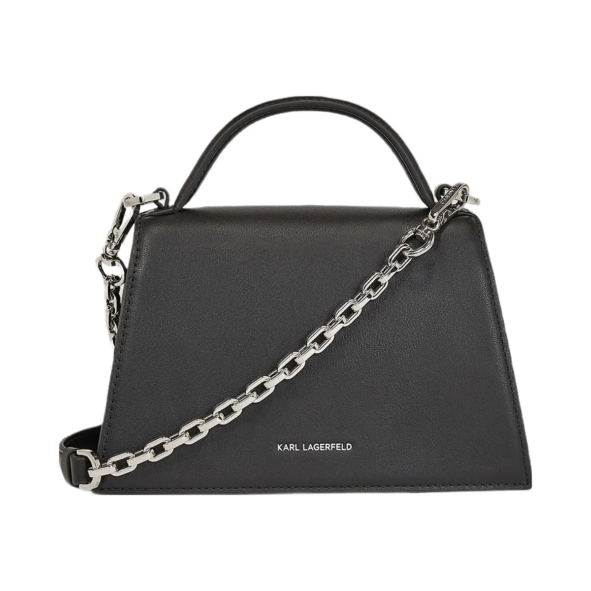 Karl Lagerfeld Signature Small Crossbody Bag Black Nickel