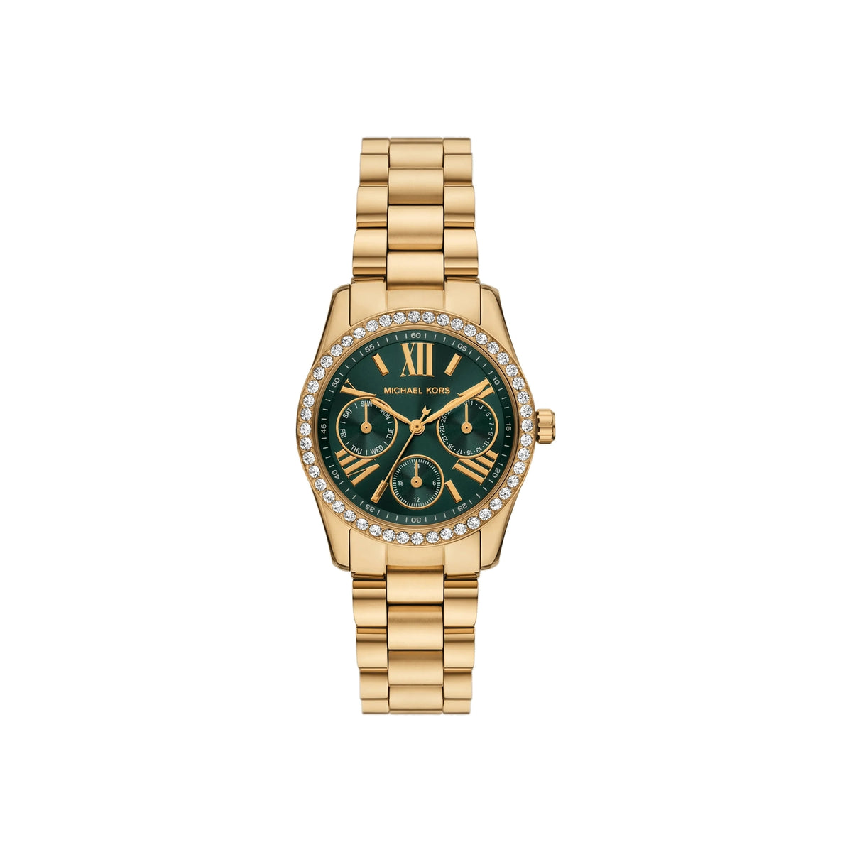 Women's Mini Lexington Pavé Gold-Tone Watch MK4924