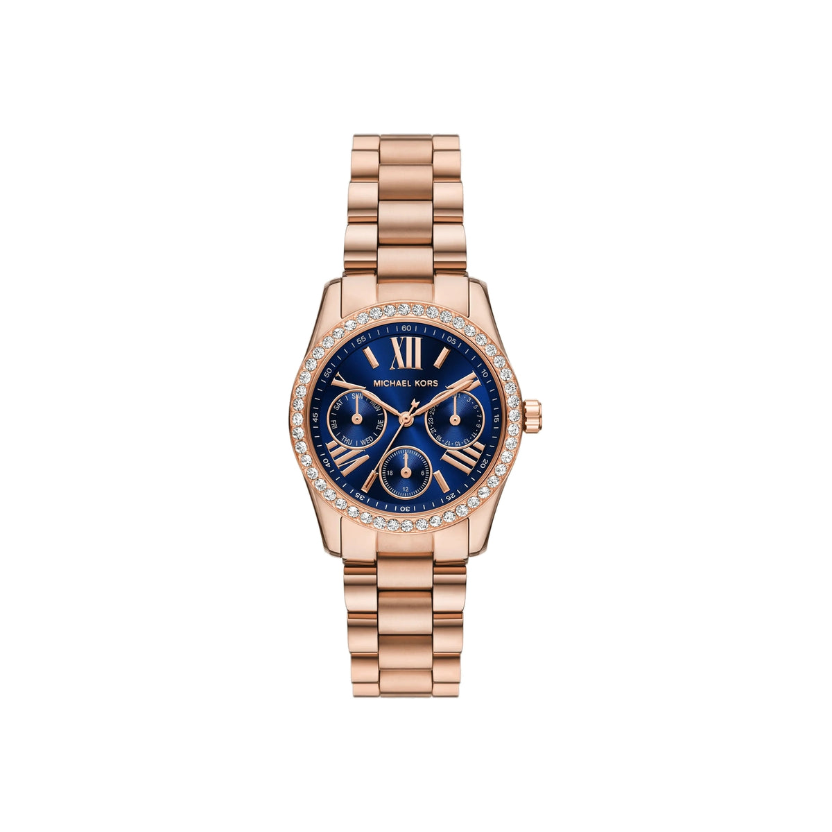 Women's Mini Lexington Pavé Rose Gold-Tone Watch MK4926