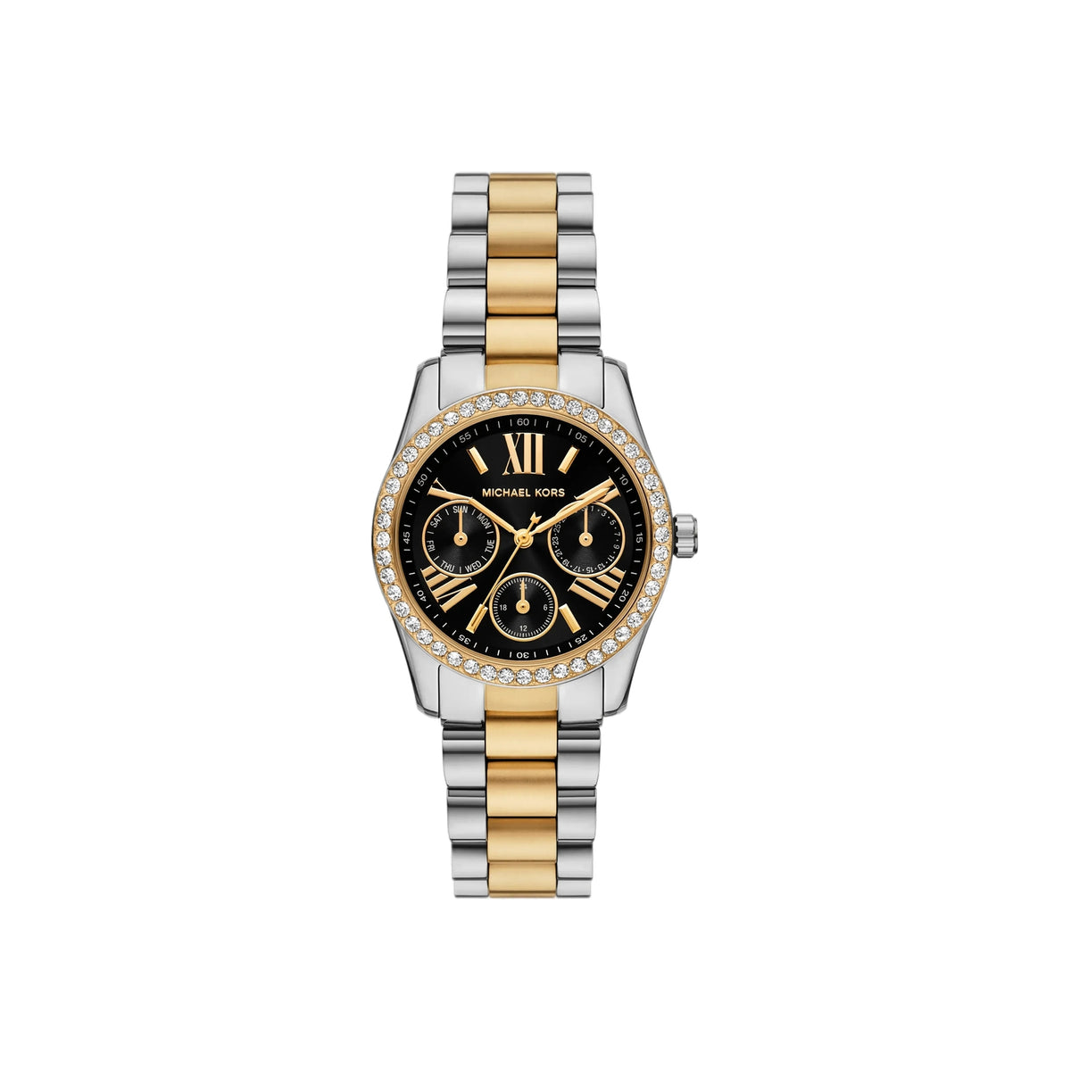 Women's Mini Lexington Pavé Two-Tone Watch MK4925