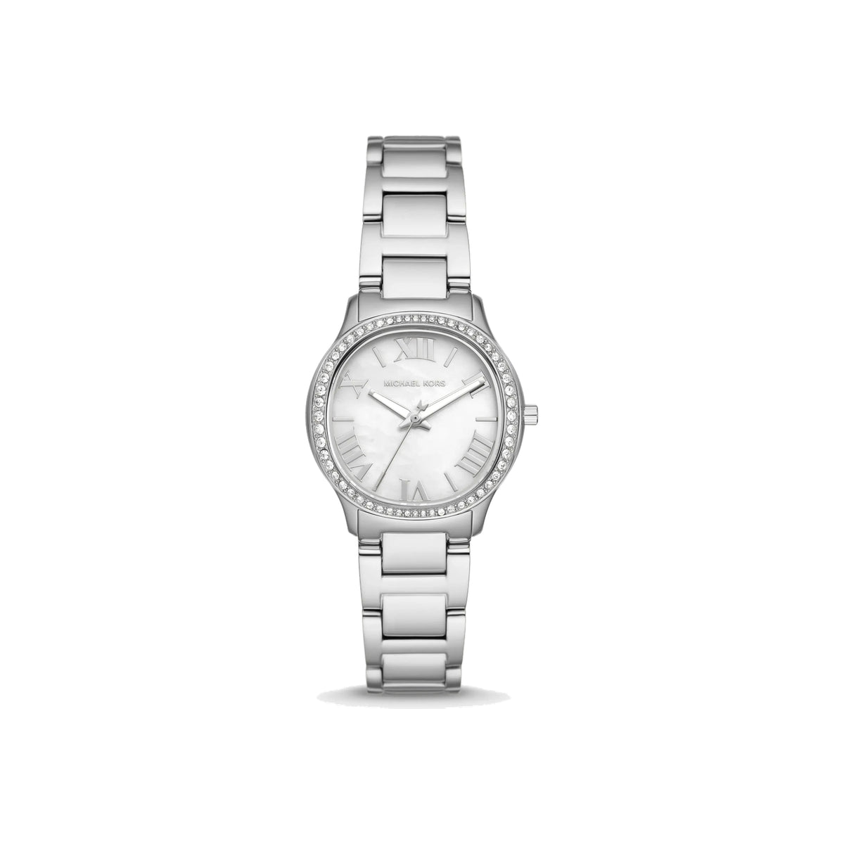 Women's Mini Sage Pavé Silver-Tone Watch MK4824