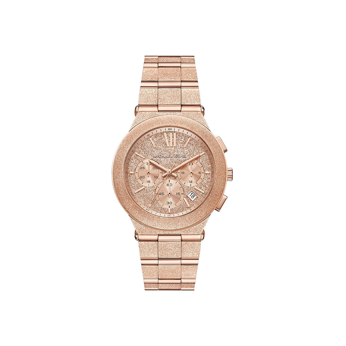 Women's Oversized Billie Frosted Rose Gold-Tone Watch MK7557