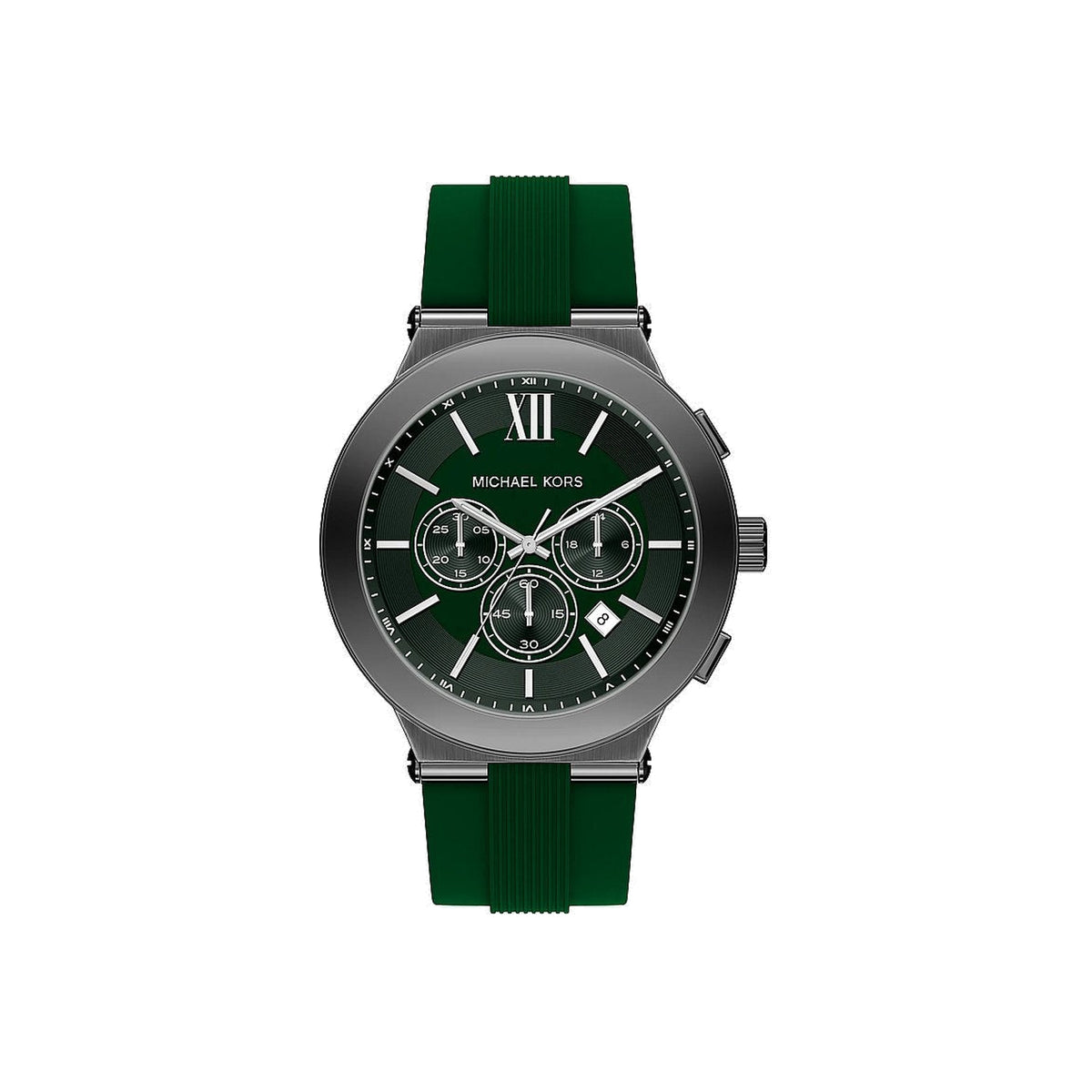 Men's Oversized Billie Gunmetal and Silicone Watch MK9255