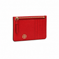 Tory Burch Robinson Slim Card Case in Red