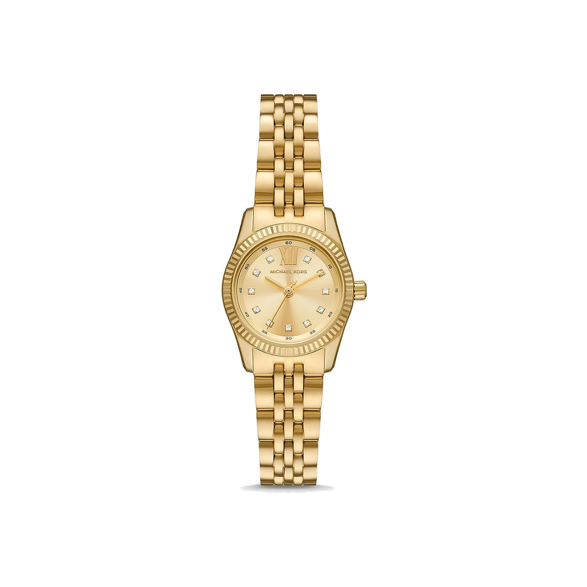 Women's Petite Lexington Pavé Gold-Tone Watch MK4741