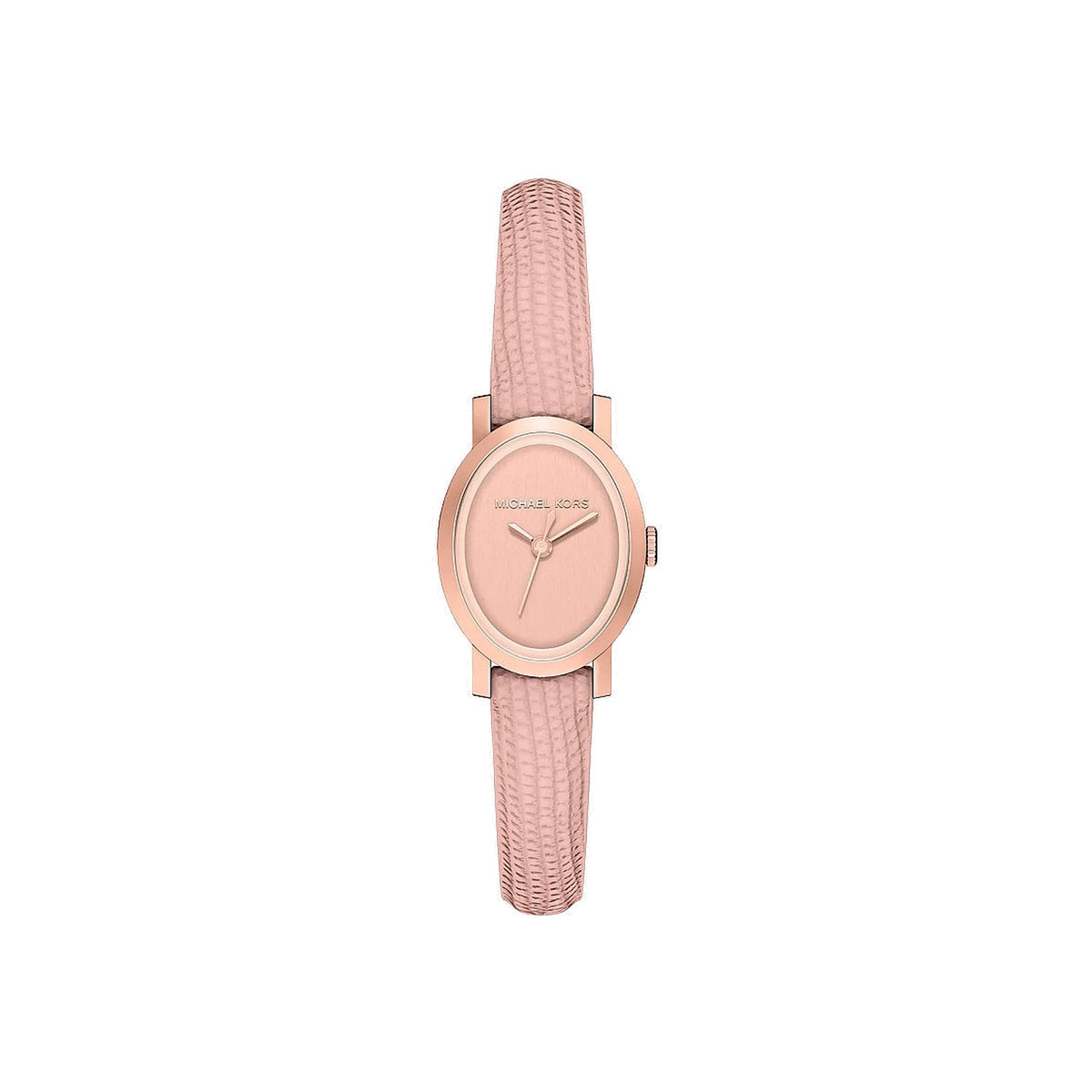 Women's Petite Maude Rose Gold-Tone and Lizard Embossed Leather Watch MK7587